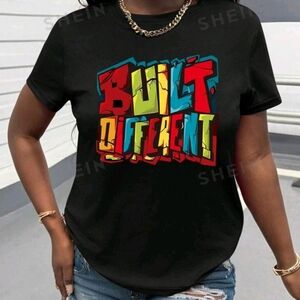 Shein Black Graphic T-shirt for Women size 4X